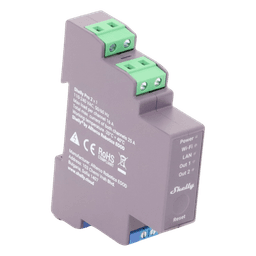 Relevador Inteligente / 2 Canales / 16A por Canal / Wi-Fi, Bluetooth y Ethernet / Montaje en Riel DIN / Control Local y Remoto