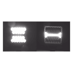 Luz de Trabajo de 40 LED, 5600 Lúmenes, 66 Watts, 10-30 Vcc, IP67