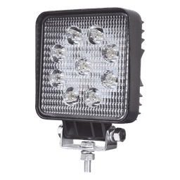 Luz de trabajo de 9 LED , 2300 Lúmenes, 27 Watts, 10-30 Vcc, IP67