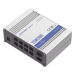 Switch Industrial No-Administrable / 8 Puertos Gigabit PoE+ 30W / 2 Puertos SFP / -40 a 75°C / Aluminio