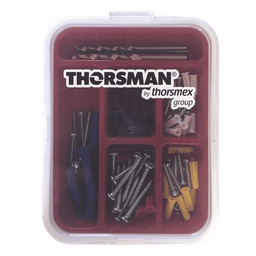 Kit para Sistemas de Fijación en Concreto, Taquetes con doble expansión y guía incluida para fácil instalación (104 piezas)