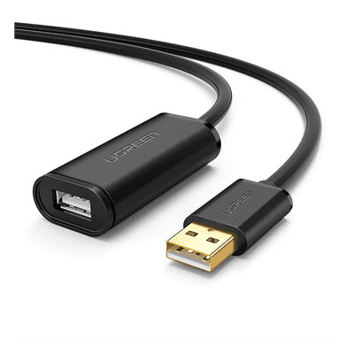 Cable de Extensión Activo USB 2.0 / 5 Metros / Macho-Hembra / Booster individual FE1.1S incorporado / Velocidad de hasta 480 Mbps / Ideal para impresoras, consolas , Webcam, etc.