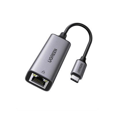 Adaptador de Red USB-C 3.1 (5 Gbps) a RJ45 | Thunderbolt 3 | Admite 10/100/1000 Mbps |  Chip Inteligente | Amplia Compatibilidad | Caja de Aluminio | Longitud del cable 10 cm.