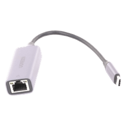 Adaptador de Red USB-C 3.1 (5 Gbps) a RJ45 | Thunderbolt 3 | Admite 10/100/1000 Mbps |  Chip Inteligente | Amplia Compatibilidad | Caja de Aluminio | Longitud del cable 10 cm.