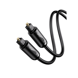 Cable Óptico Toslink (S/PDIF) de Alta Calidad para Audio Digital / 3 Metros (9.84 Pies) / Tapa de Protección / Dolby 7.1 Canales / Diseño Durable / Plug & Play / Color Negro