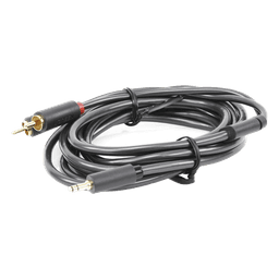Cable de Audio / 3.5mm Macho a 2 RCA Macho / 3 m (9.84 pies) / Blindaje Múltiple / Conectores Chapados en Oro / TPE Ecológico
