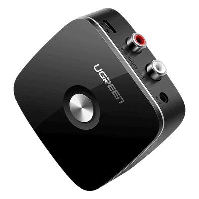 Receptor de Audio Bluetooth 5.0 a RCA o Auxiliar 3.5mm / Tecnología EDR / Reconexión Automática / Hasta 10 m / Ideal para Conectar Celulares, o Tabletas hacia alguna Bocina o Sistema de Audio