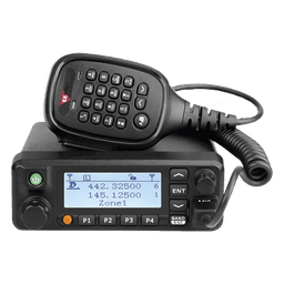 Radio Móvil DMR Doble Banda / VHF 136-174 MHz / UHF 400-480 MHz / 45W VHF / 35W UHF / 1000 Canales / Cifrado Digital / MIL-STD-810 / DTMF
