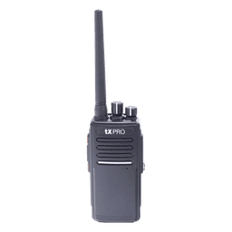 Radio Portátil UHF 400-512 MHz, Digital DMR y Analógico, 5 W, Incluye antena, batería, cargador y clip,  16 canales preconfigurados