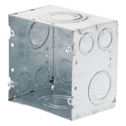Caja Cuadrada 4- 11/16" x 4 11/16"/ Profundidad de 3-1/4"/ 2 Entradas  1", 1 1/4", 1 1/2", 2", 2 Entradas 1"-1 1/4", 2 Entradas 3/4 "- 1", 4 Entradas 1/2" - 3/4", 2 Entradas 1/2".