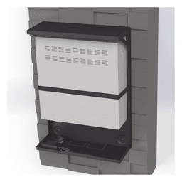 Gabinete Metálico para DVR/NVR con Chapa y llave. 