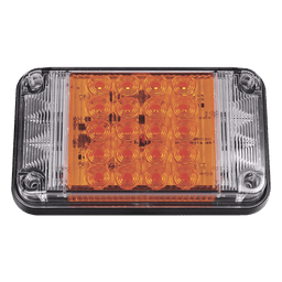  Luz de Advertencia de 7X4", Color Ámbar, Con Luces de Trabajo, Ideal para Ambulancias