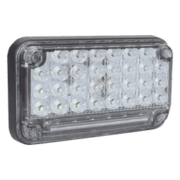 Luz de Advertencia de 7X4", Color Claro, Con Luz de Trabajo, Ideal para Ambulancias
