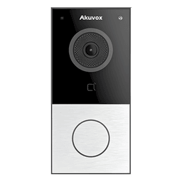 DOORBELL / WIFI / 100% en la Nube / POE / Bluetooth / NFC / Lector de Tarjetas MIFARE / Notificación en APP /  Llamada Telefónica / SIP / ONVIF / IP65 / Cámara 2 MP / Botón con Iluminación / Control de 1 Puerta