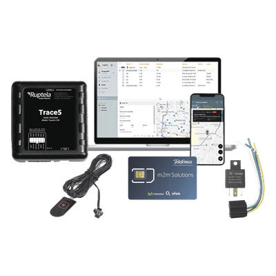 Kit de Localizador Vehicular 2G y 4G/ Rastreo / Conducción eficiente / Deteccion de Jammer / Registro de conductores + Relay + Botón de pánico + EPCOMGPSMENSUAL  + MICSIM25GPS  + datos por 1 año