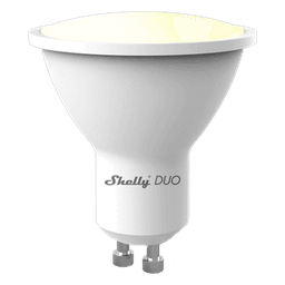 Foco tipo Gu10 inteligente con señal inalámbrica, color dual blanco y cálido, uso de App Shelly. AC 100-240V