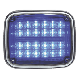 Luz de Advertencia LED / 24 LEDs / 11 Patrones Programables / IP67 / 12-30 VCC / 24 W / Policarbonato