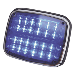 Luz de Advertencia LED / 24 LEDs / 11 Patrones Programables / IP67 / 12-30 VCC / 24 W / Policarbonato