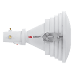 Antena Sectorial Horn / Radiación Asimétrica 45° / 4.9 - 6.4 GHz / 17 dBi / Conector RP-SMA / 238 x 245 x 163 mm
