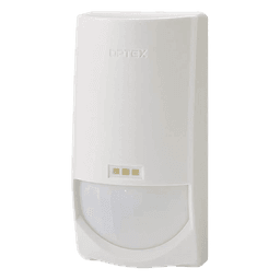 Sensor de Movimiento Doble tecnología  PIR& MW / Uso en Interior/ Función Anti-mascara/ Compatible con cualquier panel de alarma / Alambrico