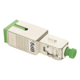 Atenuador Óptico / SC/APC Macho-Hembra / 5 dB / Monomodo / 1310-1550 nm / FTTx-DWDM