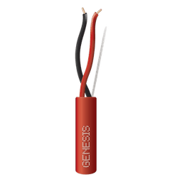 Carrete de 305 Metros (1000 Pies) de Alambre / 2 x 14 AWG / Plenum / Tipo FPLP / Color Rojo / Para Aplicaciones en Sistemas de Detección de Incendio y Sistemas de Evacuación.