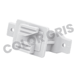 Aislador de Paso Gris Reforzado para Cercos Eléctricos / Aislamiento hasta 18 kV / Resistente a Clima Extremo / Polipropileno y Policarbonato