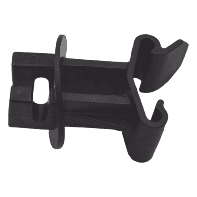 Aislador CLIP para Cerca Electrificada / Poste Tipo T / Resinas Virgenes de Alta Calidad / Proteccion UV e Intemperismo