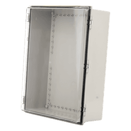 Gabinete Plástico ABS / Uso en Intemperie / 350 x 460 x 160 mm / Puerta Transparente de Policarbonato / Cierre con Broches Inoxidables / Compatible con Placa PST-3546-16EPL