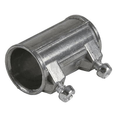 Cople de 3/4" para Tubo Pared Delgada con Tornillos Opresores.