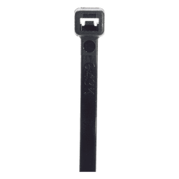 Cincho de Nylon 6.6 StrongHold™, 188mm largo x 4.8mm ancho, Color Negro, Exterior Resistente a Rayos UV, Paquete de 1000pz