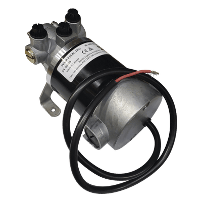 Bomba Hidráulica Reversible / 12V DC / Flujo 0.8L (49 cu.in) por Minuto / Cilindros 80-250 cc (4.9-15.2 cu.in) / Conexiones ORB / 3 Accesorios ORB-5 a 9/16 UNF / Compatible SteadySteer / Embarcaciones hasta 35 pies (10.7 m)