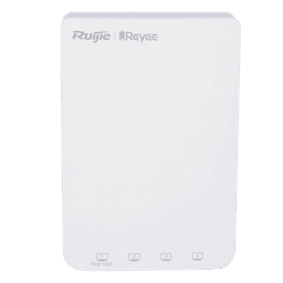 Punto de Acceso Wall Plate Wi-Fi 5 / 1267 Mbps Doble Banda / 802.11ac Wave 2 MU-MIMO 2x2 / 5 Puertos Gigabit / 1 Puerto PoE Out / Mesh / Beamforming / Gestión Cloud Gratuita