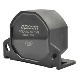 Alarma de Reversa Vehicular / 105±3 dB / 12-80 Vcc / IP67 / 70 mm / Soporte Universal