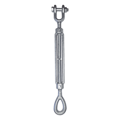 Tensor de Cable / Ojo-Quijada / Acero Forjado / Galvanizado en Caliente / 5/8" / Carrera 9" / Carga 3500 lbs