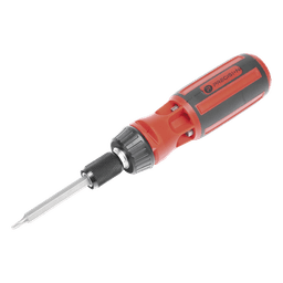 Desarmador 6 en 1 con Mango de Agarre Plástico (Torx #10 y #20, Hexagonal #5, PH0, PH2, Plana #5) 