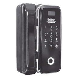Cerrojo Electrónico con Lector de Huella/ Contraseña/ Tarjeta para Puerta de Vidrio 