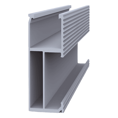 Riel de Montaje Fotovoltaico / Aluminio Anodizado / Longitud 2700 mm (8.9 ft) / Diseño Ligero / Compatible con Múltiples Configuraciones