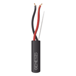 Carrete de Cable 305 Metros (1000 Pies) / 2 x 14 AWG Tipo FPL / Cable Direct Burial / Color Negro / Para Uso en Intemperie / Uso en Aplicaciones en Sistemas de Detección de Incendio y Sistemas de Evacuación