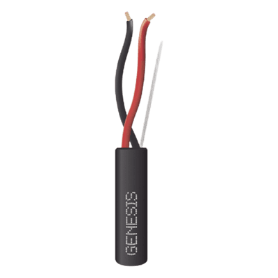 Carrete de Cable 305 Metros (1000 Pies) / 2 x 18 AWG FPL / Cable Direct Burial / Para Uso en Intemperie / Uso en Aplicaciones en Sistemas de Detección de Incendio y Sistemas de Evacuación