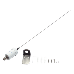 Antena Marina VHF / 156-163 MHz / 3.5 dBi / Acero Inoxidable / Cable 4.5 m (14.8 ft) / Montaje en L / PL-259 / Exterior