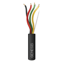 Carrete de Cable de 305 Metros (1000 Pies) / 4 x 14 AWG / Cable Direct Burial / Color Negro / Para Uso en Intemperie / Uso en Aplicaciones en Sistemas de Detección de Incendio y Sistemas de Evacuación