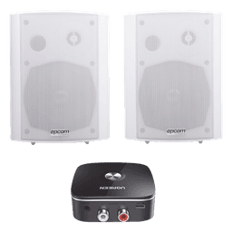 Sistema de Altavoces Amplificados / 2x20W RMS a 8Ω / Bluetooth / Woofer 5'' / Tweeter 1.5'' / Montaje en Pared / Respuesta 80 Hz-18 kHz