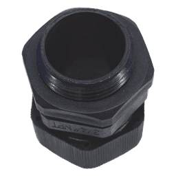 Conector Tipo Glándula / Rosca NPT 3/4" / Rango Cable 10-16 mm / Plástico Industrial / Color Negro