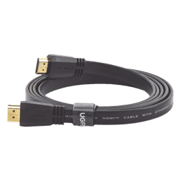 Cable HDMI 2.0 Plano de 1.5 Metros (4.92 Pies) / 4K@60Hz / HDR / 3D / HEC (Canal Ethernet HDMI) / ARC (Canal de Retorno de Audio / Color Profundo de 48 Bits / Audio de 32 Canales / HDCP / Audio Dolby True HD 7.1 / 18 Gbps / EstaÑado y Triple Blindaje / A
