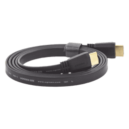 Cable HDMI 2.0 Plano de 1.5 Metros (4.92 Pies) / 4K@60Hz / HDR / 3D / HEC (Canal Ethernet HDMI) / ARC (Canal de Retorno de Audio / Color Profundo de 48 Bits / Audio de 32 Canales / HDCP / Audio Dolby True HD 7.1 / 18 Gbps / EstaÑado y Triple Blindaje / A