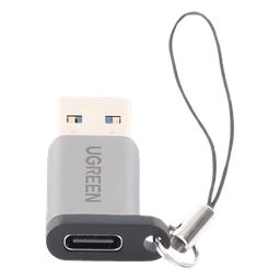 Adaptador USB 3.0 Macho a USB-C 3.1 Tipo C Hembra |Carga y Sincronización de Datos | Admite Corriente de 3A | Transferencia de hasta 5 Gbps | Amplia Compatibilidad | Chip VL160 | Caja de Aluminio | Color Gris