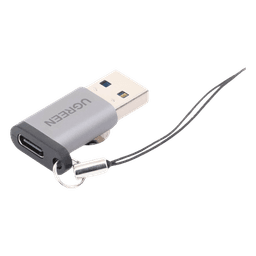 Adaptador USB 3.0 Macho a USB-C 3.1 Tipo C Hembra |Carga y Sincronización de Datos | Admite Corriente de 3A | Transferencia de hasta 5 Gbps | Amplia Compatibilidad | Chip VL160 | Caja de Aluminio | Color Gris