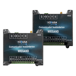Convertidor de lectora para control de acceso (cableado a inalámbrico) / 1 Wiegand / 2 Relevadores / 2 Entradas / Hasta 1.6 KM de distancia