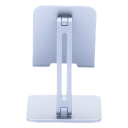 Soporte de Aluminio para IPad & Tablet | Plegable |Angulo Ajustable de 180° y 270° | Base Antideslizante | Protección  de Silicona | Amplia Compatibilidad con dispositivos de 7.9'' a 12.9'' | Aluminio Solido | Color Gris